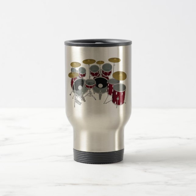 Trumset 3D-modell: Anpassad resmugg Resemugg (Center)