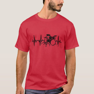 Trumset Puls Linje vän T Shirt