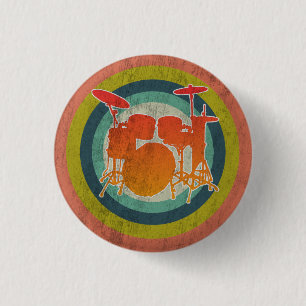 Trumset: Vintage Retro Trumset Knapp
