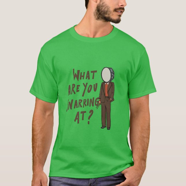 Trumslagarstavar Trumdesign för en trumslagare  T Shirt (Framsida)