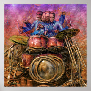 Trumsoltryck Poster