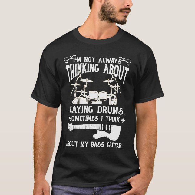 Trumspelare Citat Trummis Citat Trummis T Shirt (Framsida)