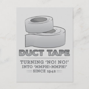 Trumtejp - nej! nej! in i mmph! Mmph! konstig Vykort