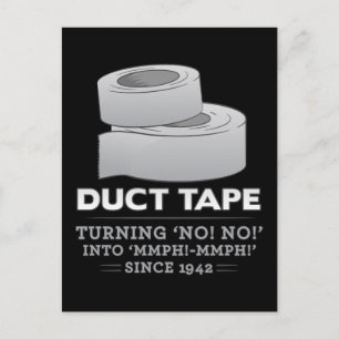 Trumtejp - nej! nej! in i mmph! Mmph! konstig Vykort