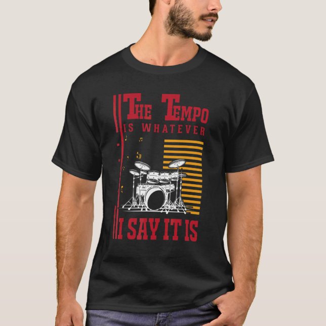 Trumtempo Trummis T Shirt (Framsida)