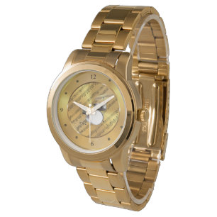 Trumuppsättning ~ Lakan Music ~ Guld Background ~  Armbandsur