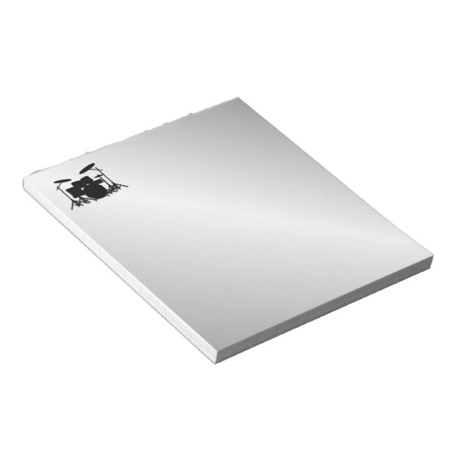 Trumuppsättningsmusikdesign Anteckningsblock (Vinklad)