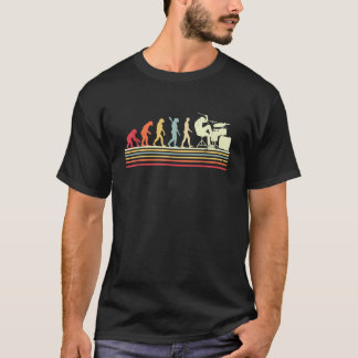 Trumutveckling Konst Retro Cool Trumset Spelare D T Shirt