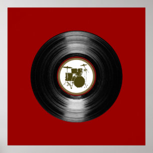 trumvinylregistrering för väggar poster