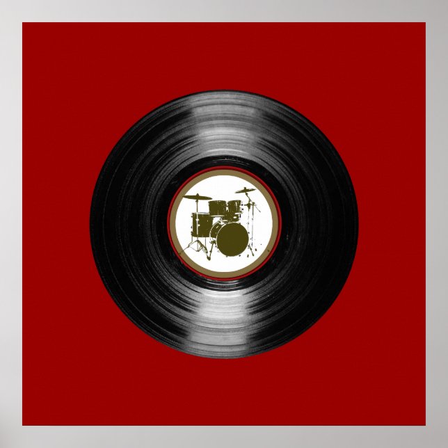 trumvinylregistrering för väggar poster (Framsidan)