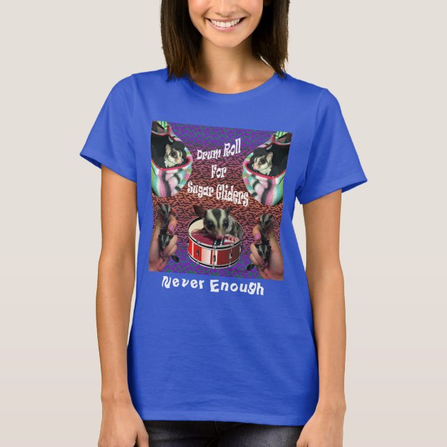 Trumvirvel för Sugar Gliders Dam T-Shirt (Framsida)