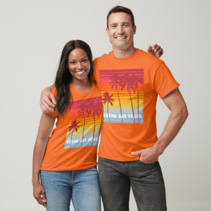 Trunk Bay Beach U.S. Virgin Islands 80s Retro T Shirt