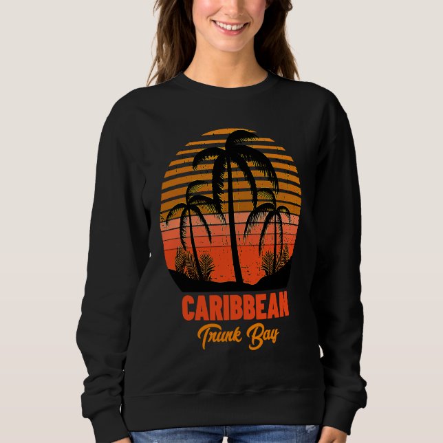Trunk Bay Caribbean Sea Beach Vacation T Shirt (Framsida)