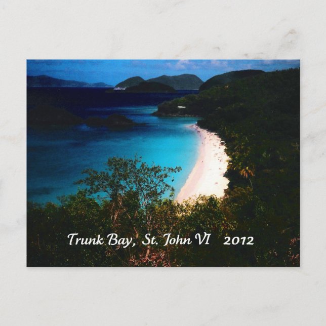 Trunk Bay, St. John 2012 Vykort (Framsida)