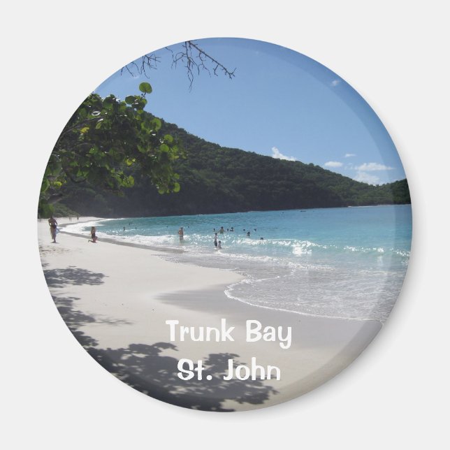Trunk Bay, St. John Magnet (Framsidan)