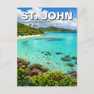 Trunk Bay St. John US Virgin Islands Vykort