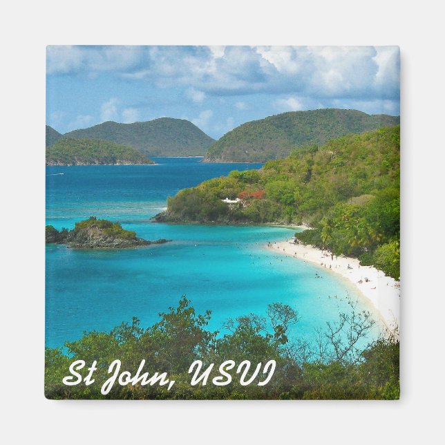 Trunk Bay, St John USVI Magnet (Framsidan)
