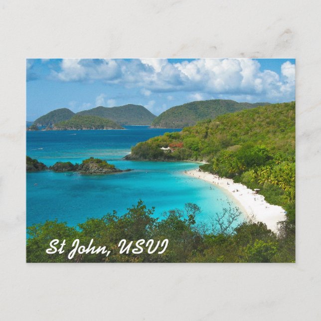 Trunk Bay, St John USVI Vykort (Framsida)