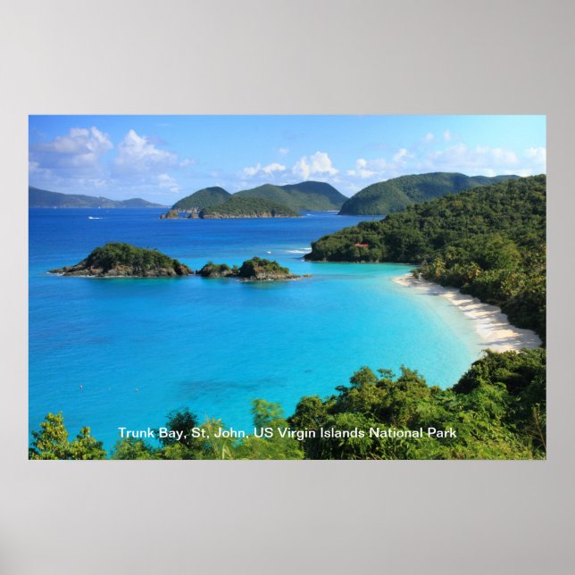 Trunk Bay, St John, Virgin Islands National Park Poster (Framsidan)