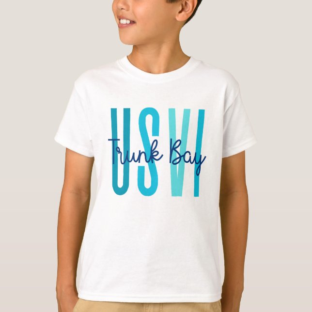 Trunk Bay USVI (Ocean) T Shirt (Framsida)