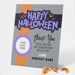 Trunk eller Treat Grått Halloween Business Tack