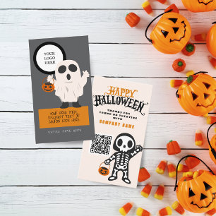 Trunk eller Treat Halloween Gholyst Guests Visitkort