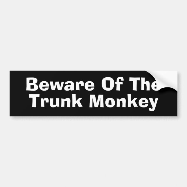 Trunk Money Bumper Sticker Bildekal (Framsidan)