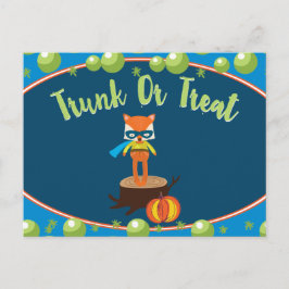 Trunk or Treat-gemenskapsevenemangskort Vykort