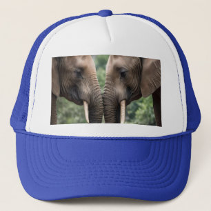 "Trunk to Trunk: A Gentle Elephant Embrace" Keps