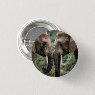 "Trunk to Trunk: A Gentle Elephant Embrace" Knapp
