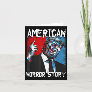 Trunkera president USA flagga Halloween Horror Sto Kort