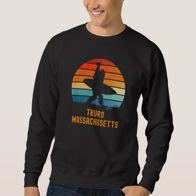 Truro Massachusetts Sasquatch Souvenir Lång Ärmad Tröja (Framsida)