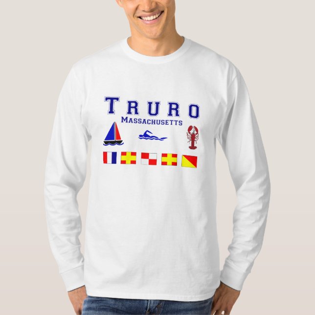 Truro MORSOR signalerar flaggor Tee (Framsida)