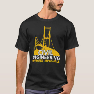 Truss Structure Civil Ingenjör Engineering Stude T Shirt