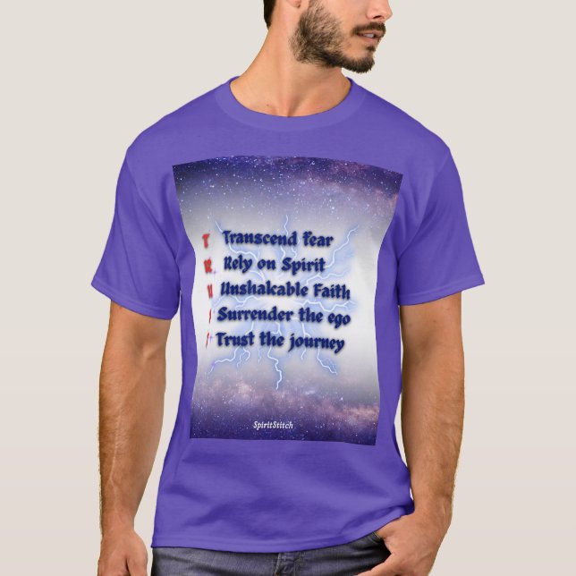 TRUST Acronym Inspirational Manar's T-Shirt (Framsida)