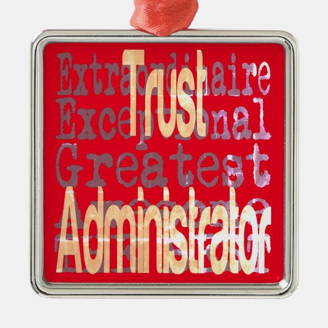 Trust Administrator Extraordinaire Julgransprydnad Metall (Framsidan)