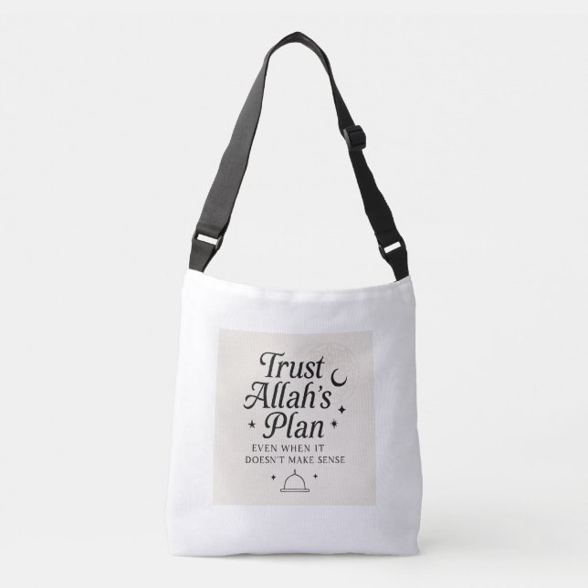 Trust Allahs plan Muslim Tote Bag Axelväska (Framsida)