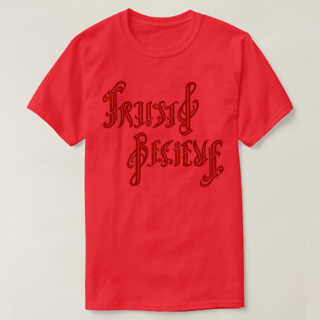Trust amp Tro ambigram T Shirt (Design framsida)