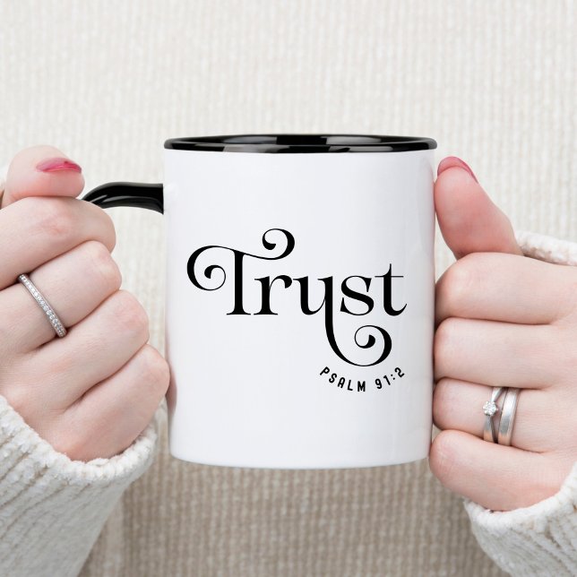 Trust Bible Verse Christian Coffee Mugg (Skapare uppladdad)