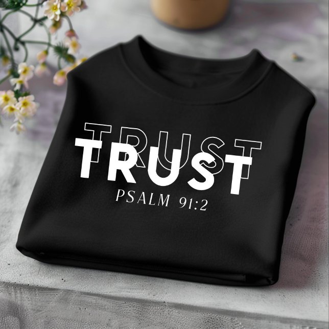 Trust för manar and Women Christian T-Shirt (Skapare uppladdad)