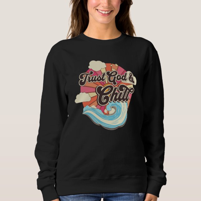 Trust God & Chill T Shirt (Framsida)