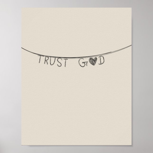 Trust God Poster (Framsidan)