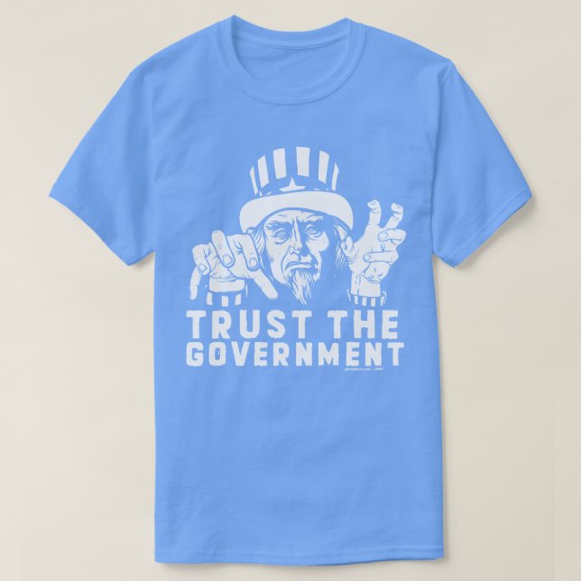Trust Government Zombie farbror Sam T Shirt (Design framsida)