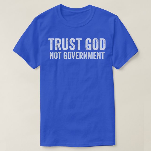 Trust Gud Not Government Premium T Shirt (Design framsida)