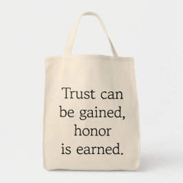 Trust & Honor Livsmedel Tote Bag Tygkasse