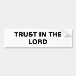 "Trust in the Lord" Bumper-fästare Bildekal