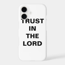 "Trust in the Lord" inspiration