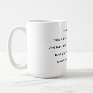 Trust in the lord Mug Kaffemugg