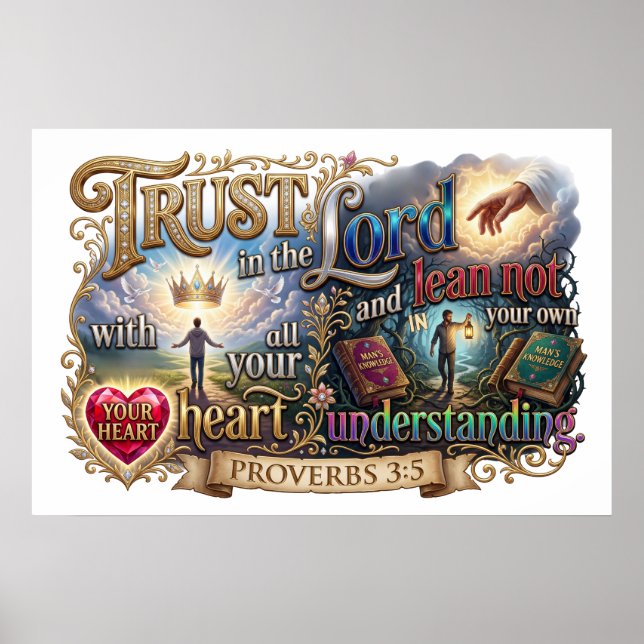 Trust In The Lord - Not Your Own Understanding Poster (Framsidan)