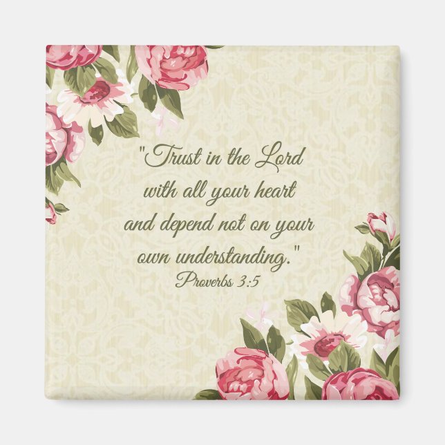 "Trust in the Lord" Psalms Scripture Magnet (Framsidan)